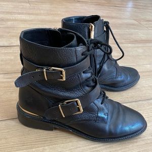 VINCE CAMUTO Tokode Lace Up Combat Booties